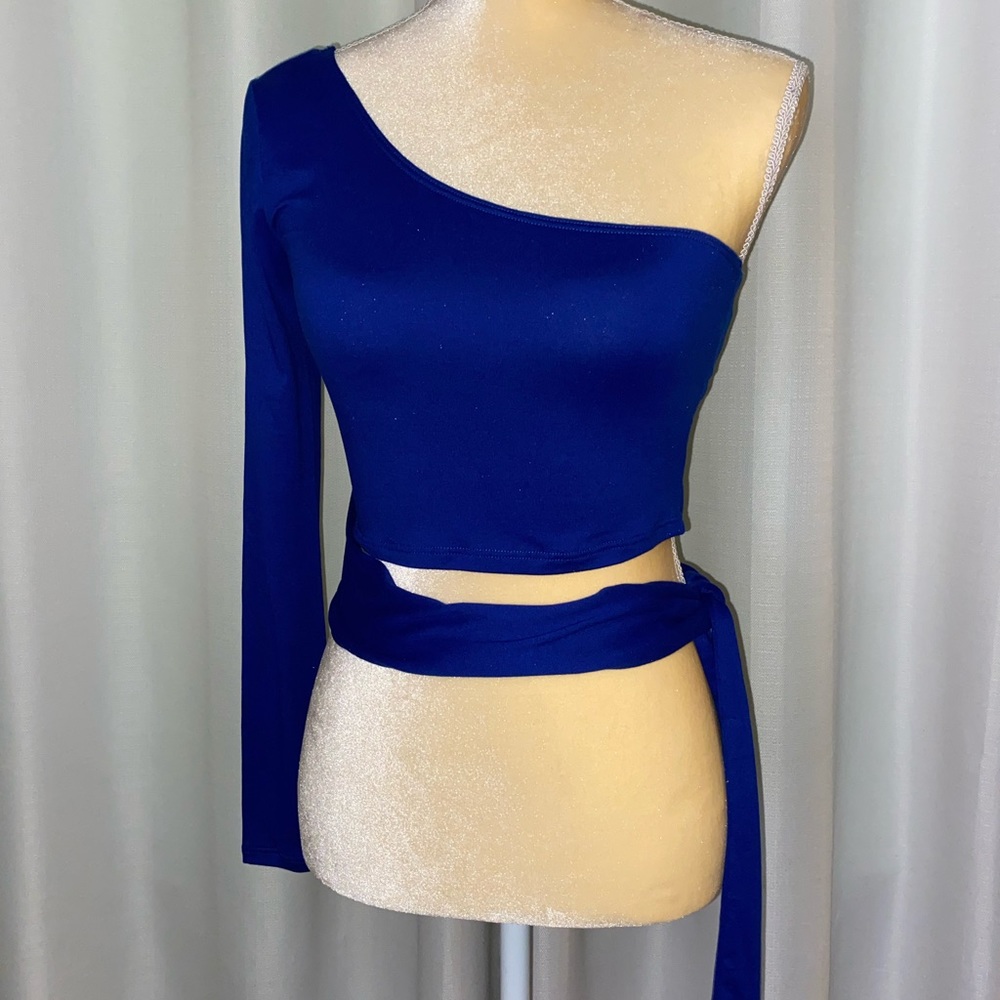 Royal blue crop top